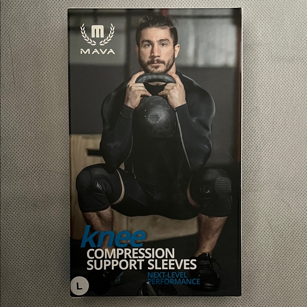 Black Knee Compression Support Sleeves - NIB